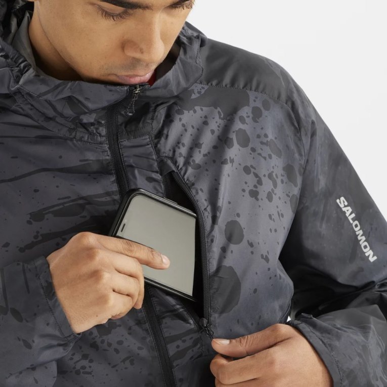 Salomon Bonatti Cross Men's Windbreaker Black | CA 23I7